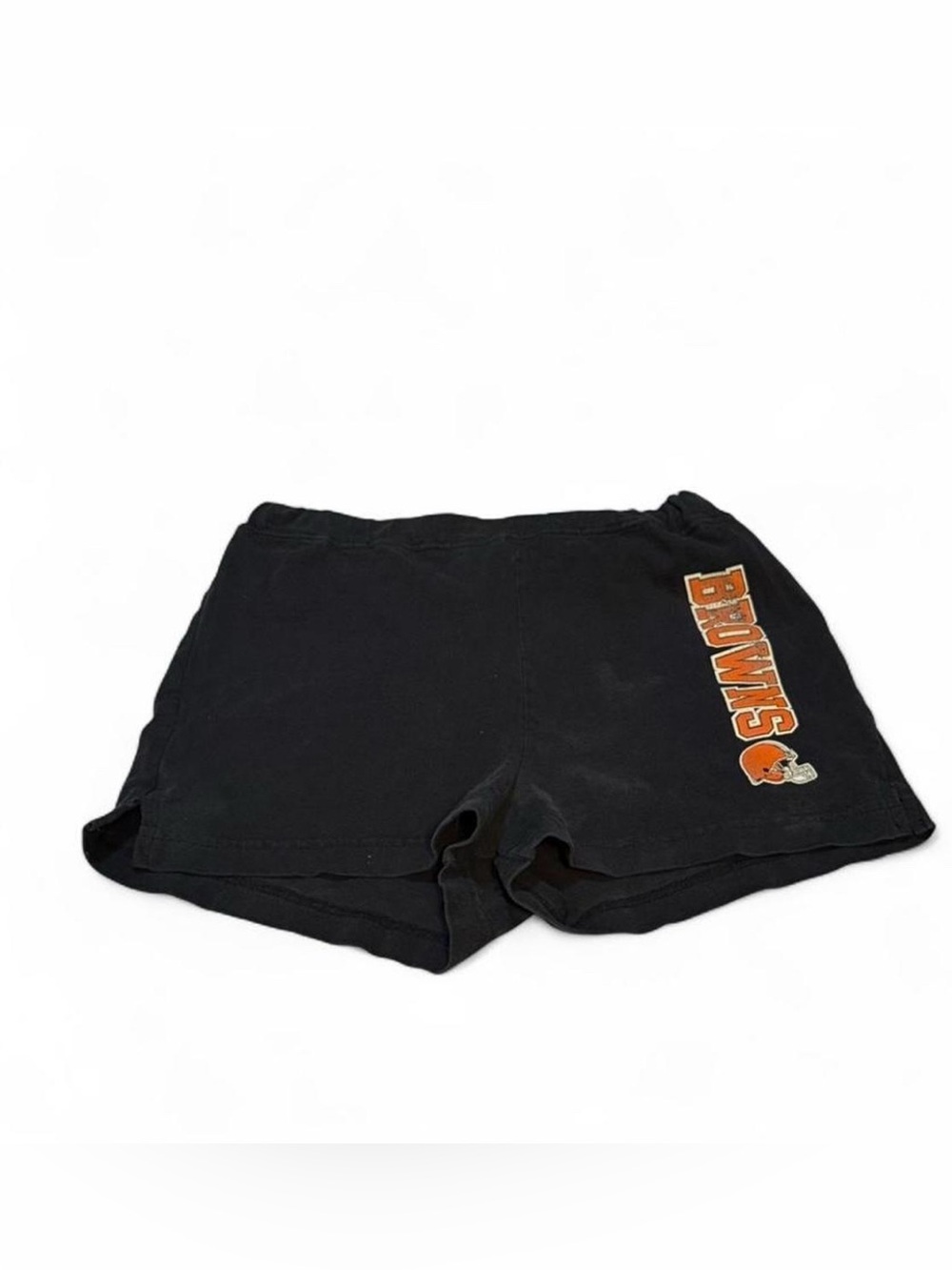 NFL For her Women's Black Browns Logo Athletic Shorts